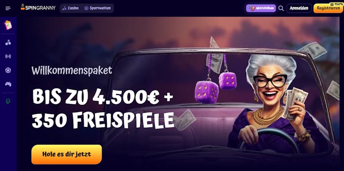 SpinGranny Casino Screenshot